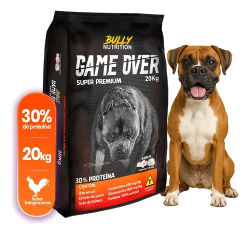 Ração Super Premium para Cães Game Over